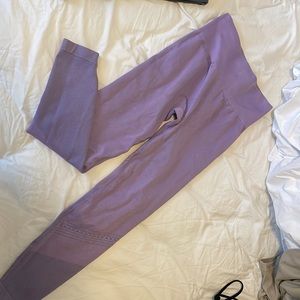 Purple workout leggings